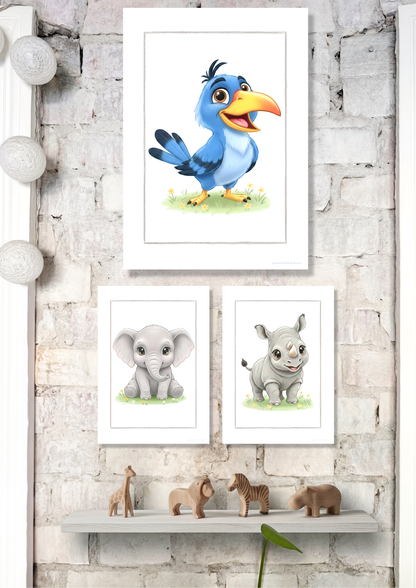 Little Hornbill - Art Print