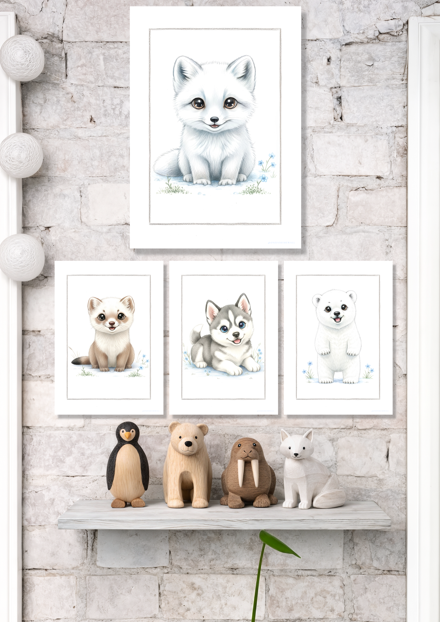 Little Arctic Fox - Art Print