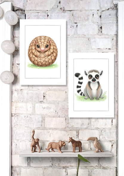 Little Armadillo - Art Print