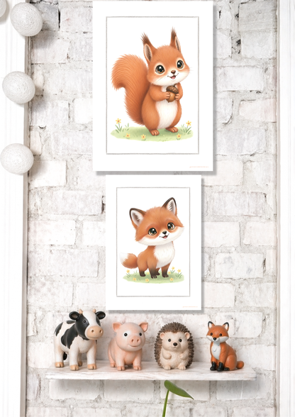 Little Squirrel- Art Print