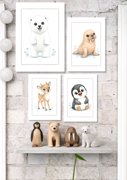 Little Polar Bear - Art Print