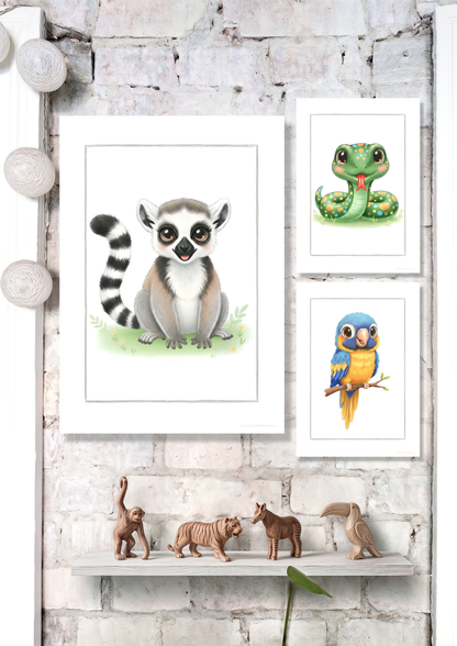 Little Lemur - Art Print