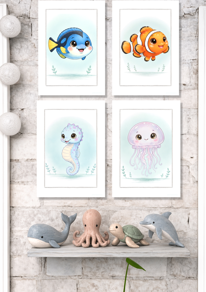 Little Surgeon fish - Art Print