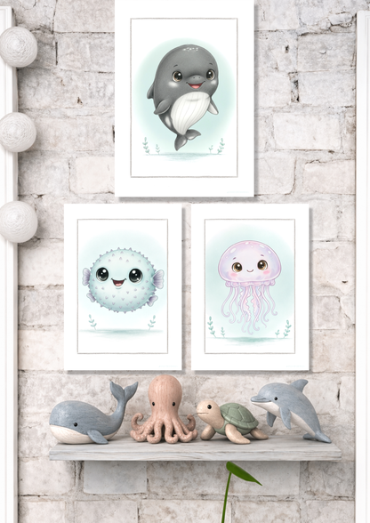 Little Whale - Art Print