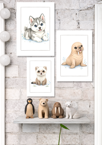 Little Husky - Art Print