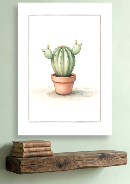 Cactus Opuntia - Art Print