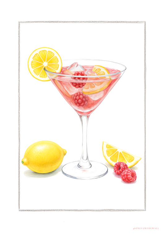 Raspberry Martini - Art Print