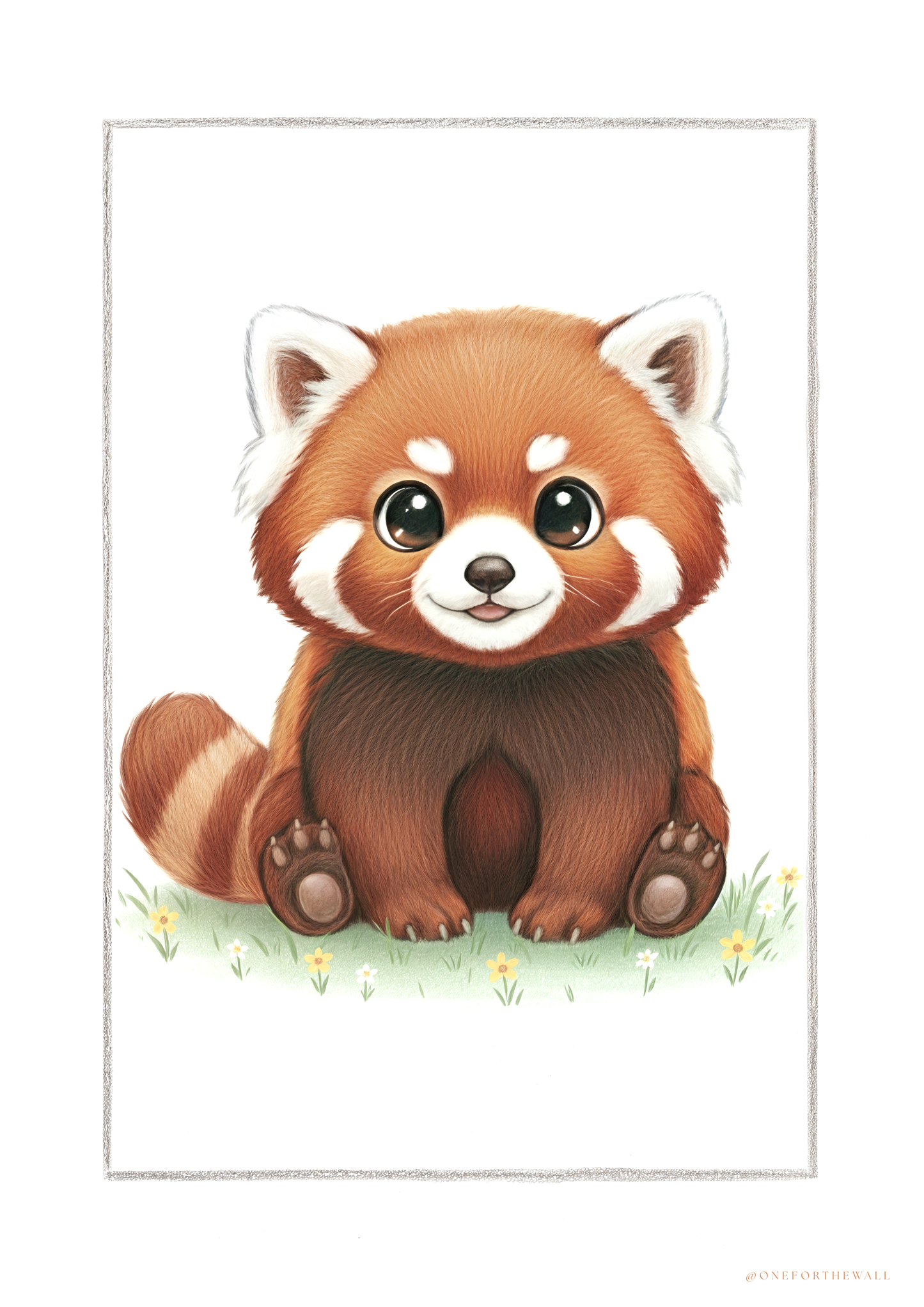 Little Red Panda - Art Print