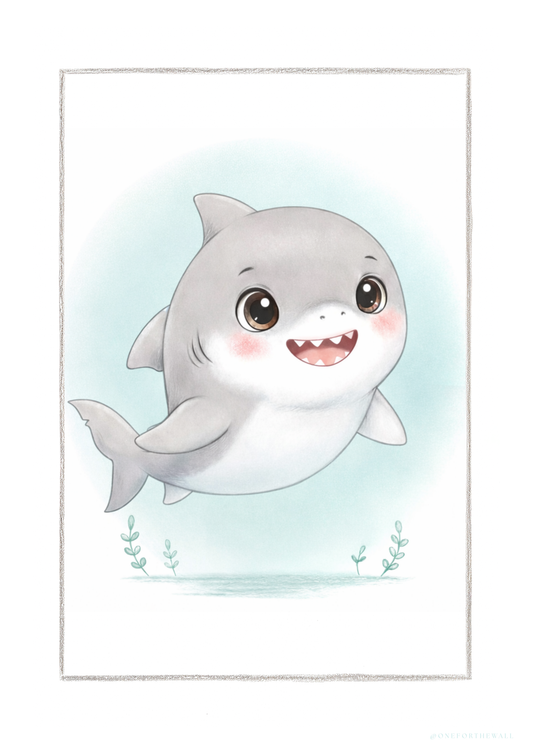 Little Shark - Art Print