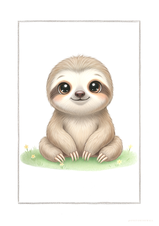 Little Sloth - Art Print