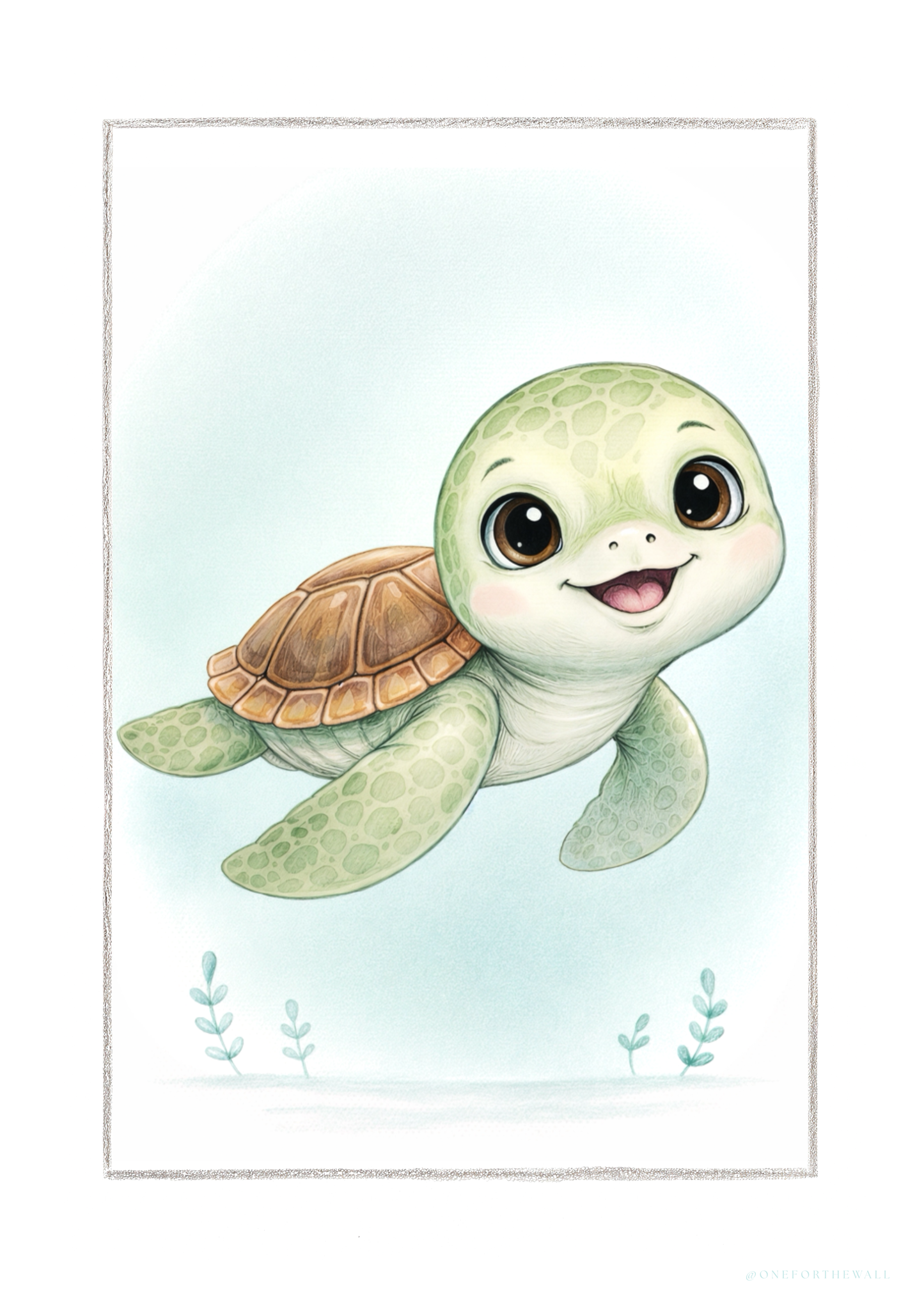 Little Turtle - Art Print
