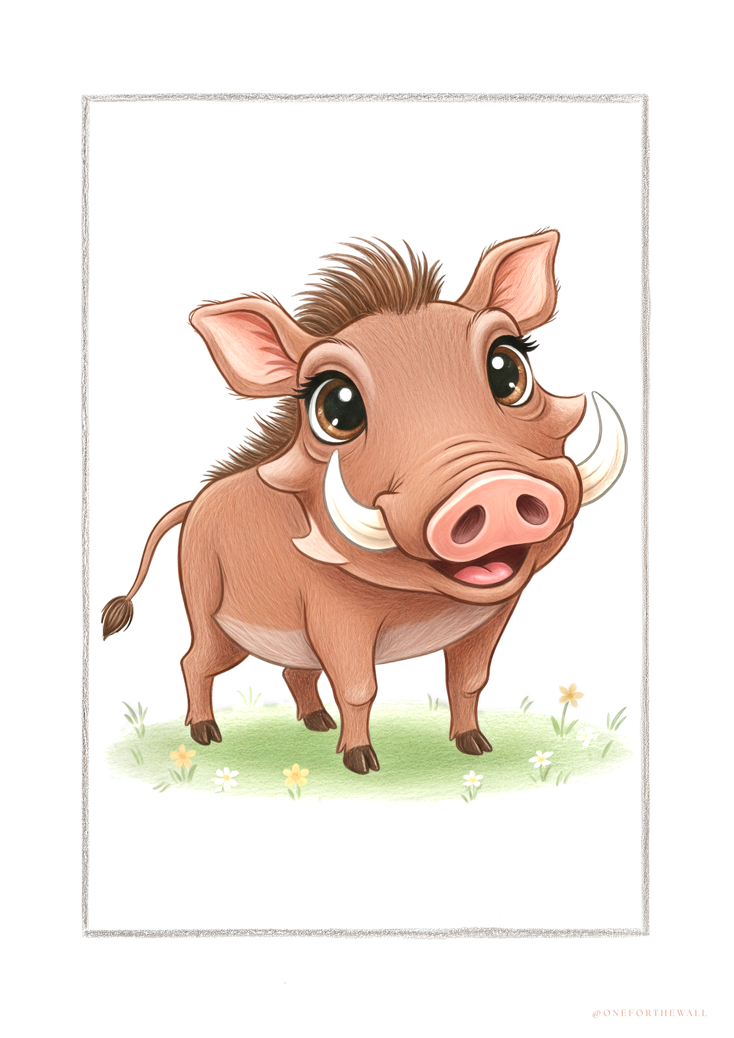 Little Warthog - Art Print