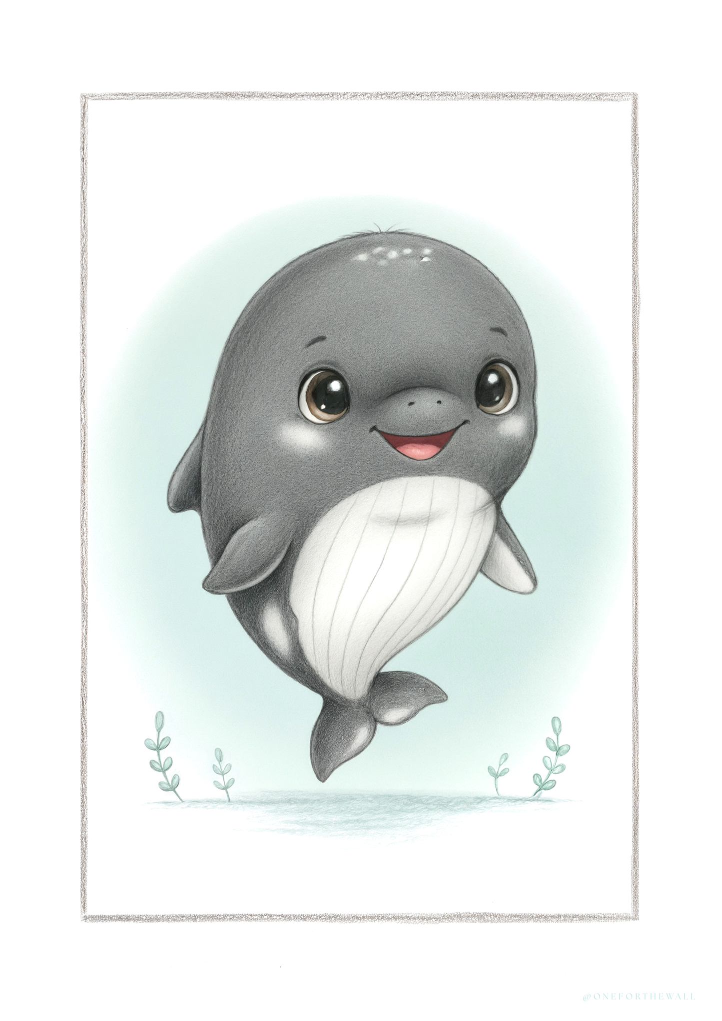 Little Whale - Art Print