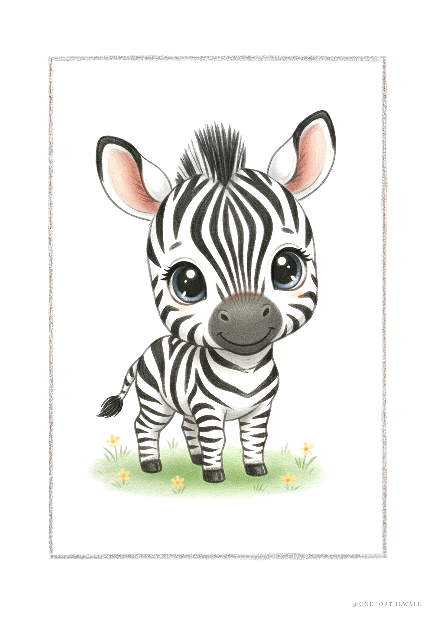 Little Zebra - Art Print